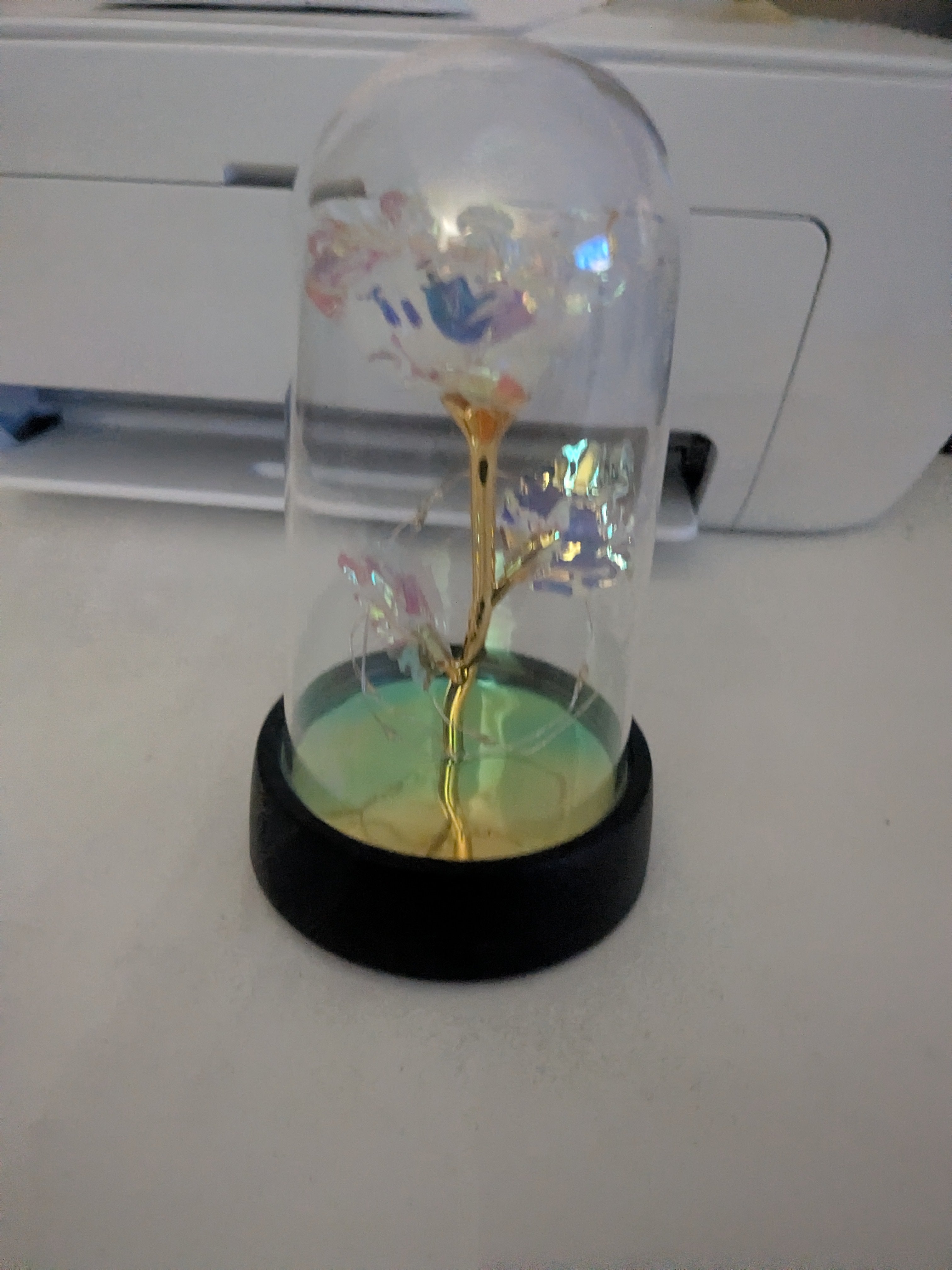 The Celestial Iridescent Rose | Shatterproof Eternal Decor