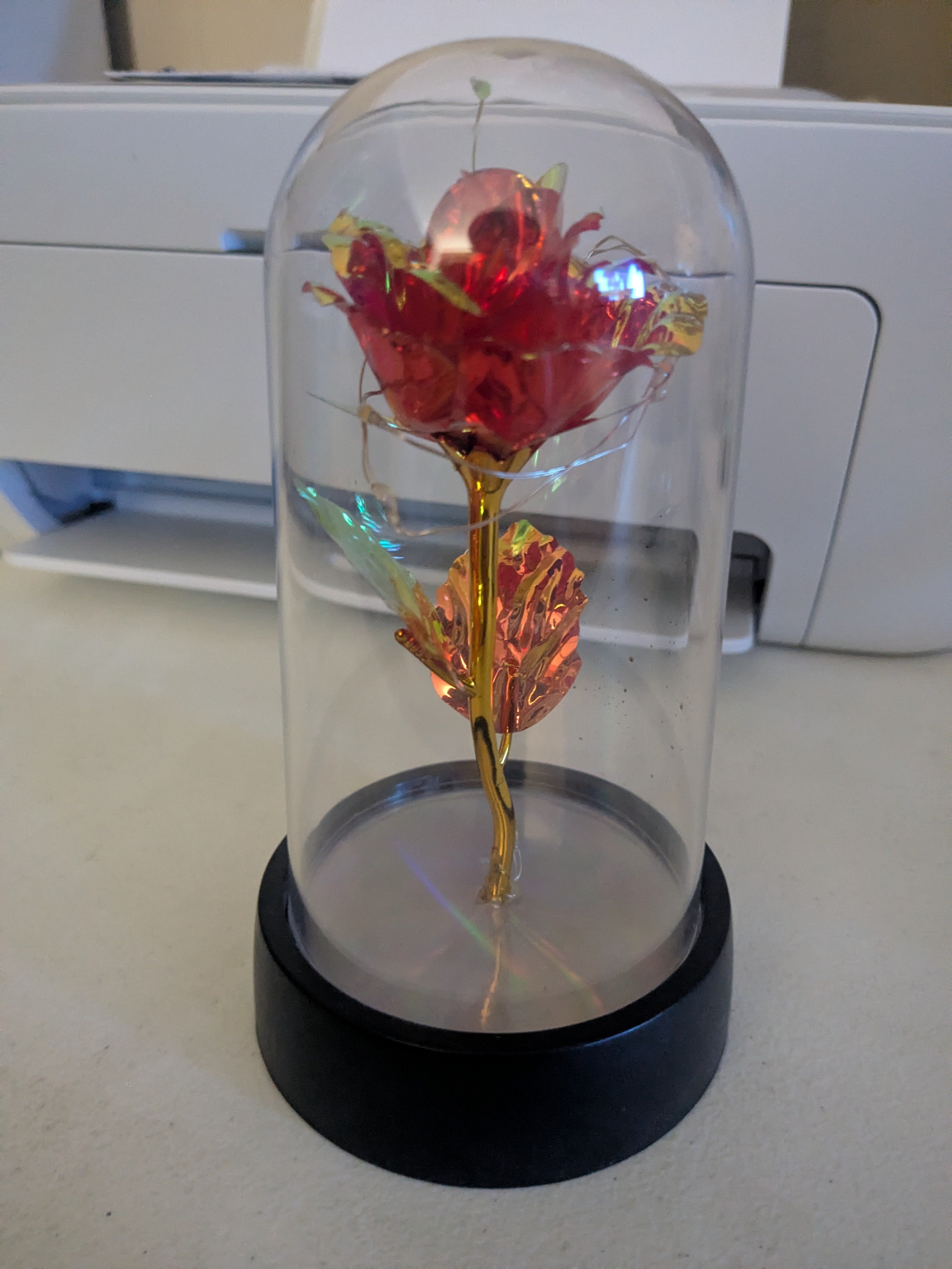 The Crimson Enchanted Rose | Shatterproof & Eternal