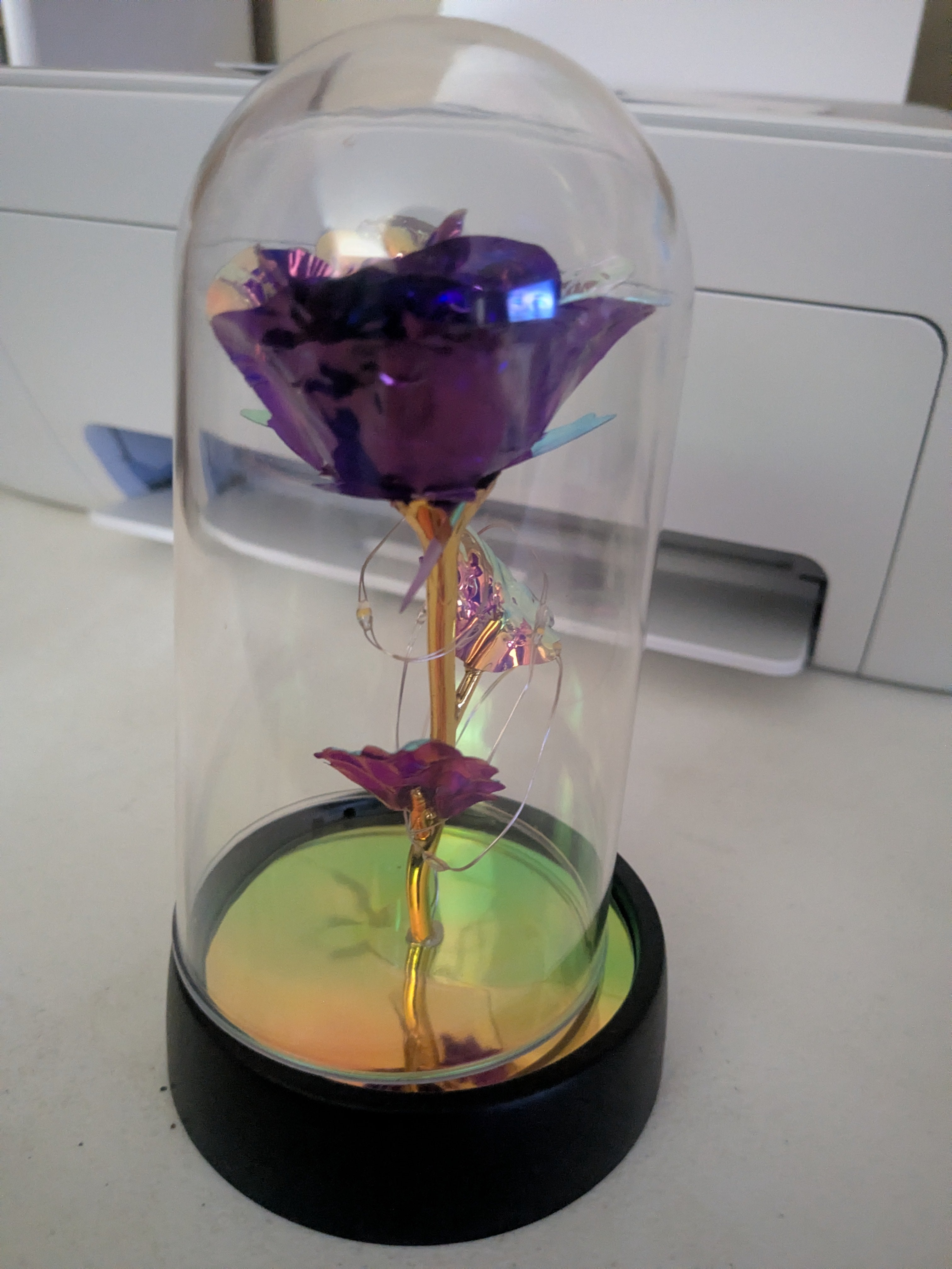 The Iridescent Forever Rose | Shatterproof Enchantment