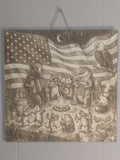 The All-American Bayou Jam – Hand-Etched Wood Art
