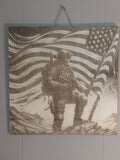 The Guardian – Tactical American Flag Wood Art