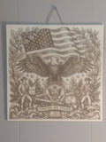 United We Stand – Heritage Americana Wood-Burned Art