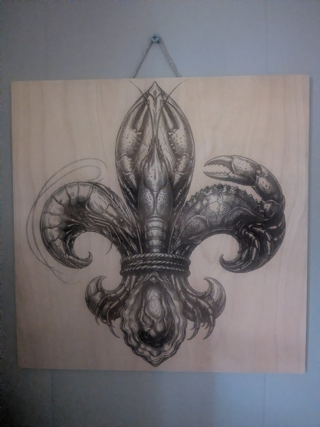 Cajun Seafood Fleur-de-Lis Wall Art