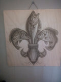 Cajun Fish Fleur-de-Lis Wall Art