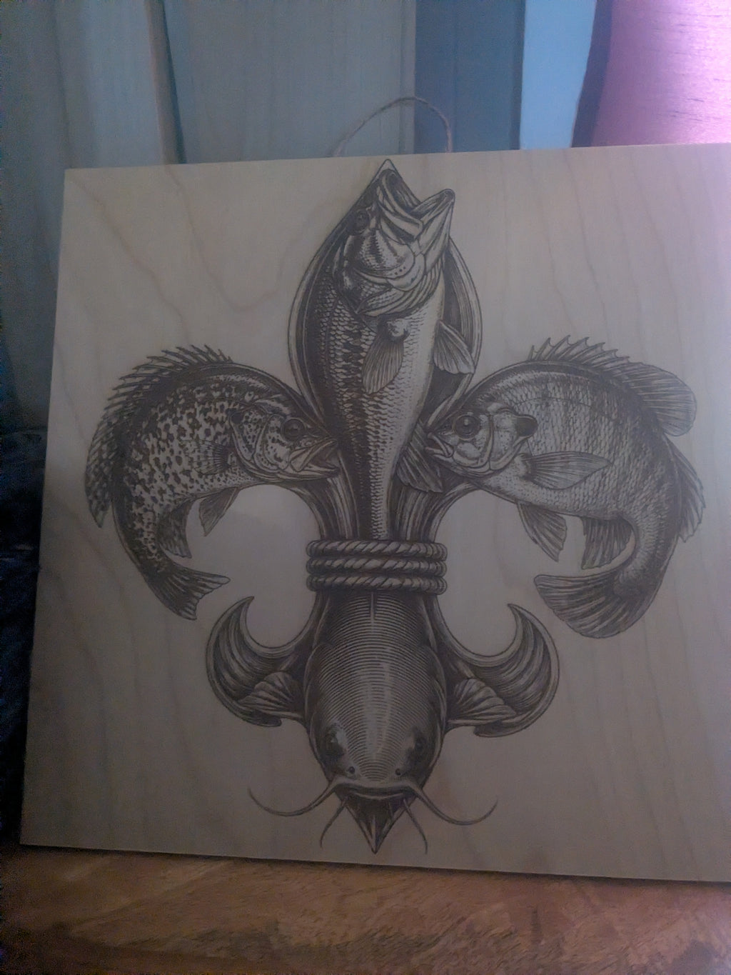 Cajun Fish Fleur-de-Lis Wall Art