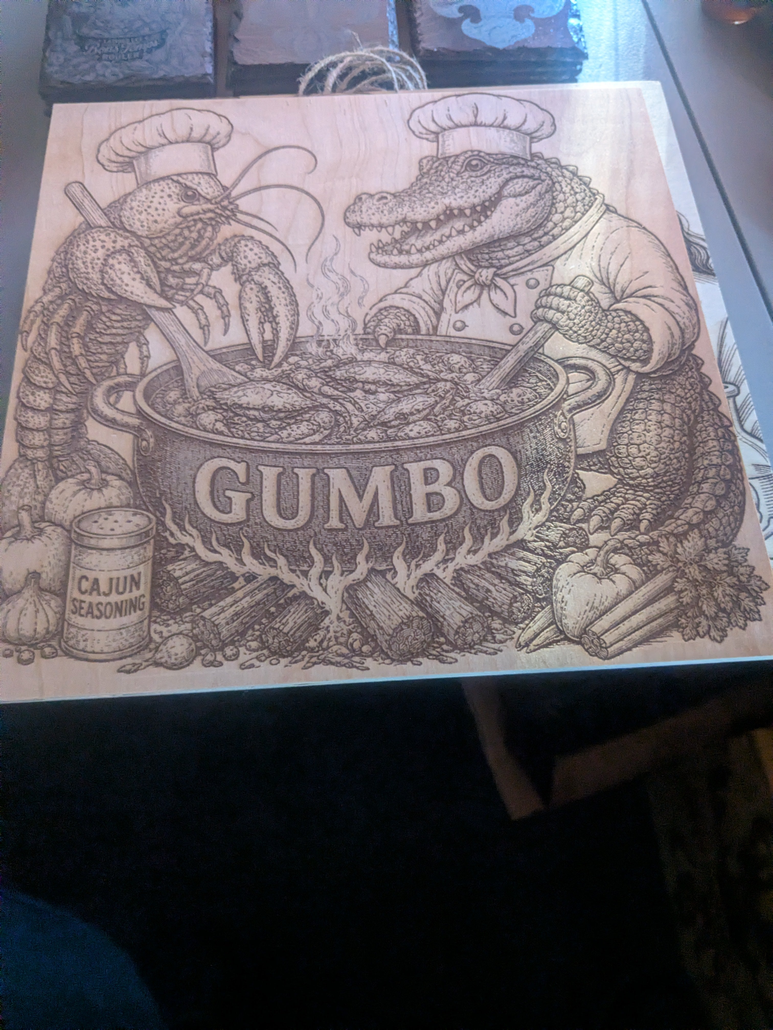 Cajun Gumbo – Laser Engraved Wood Wall Art