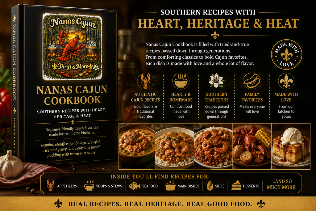 Nana’s Cajun Cookbook Volume 1- Digital Download