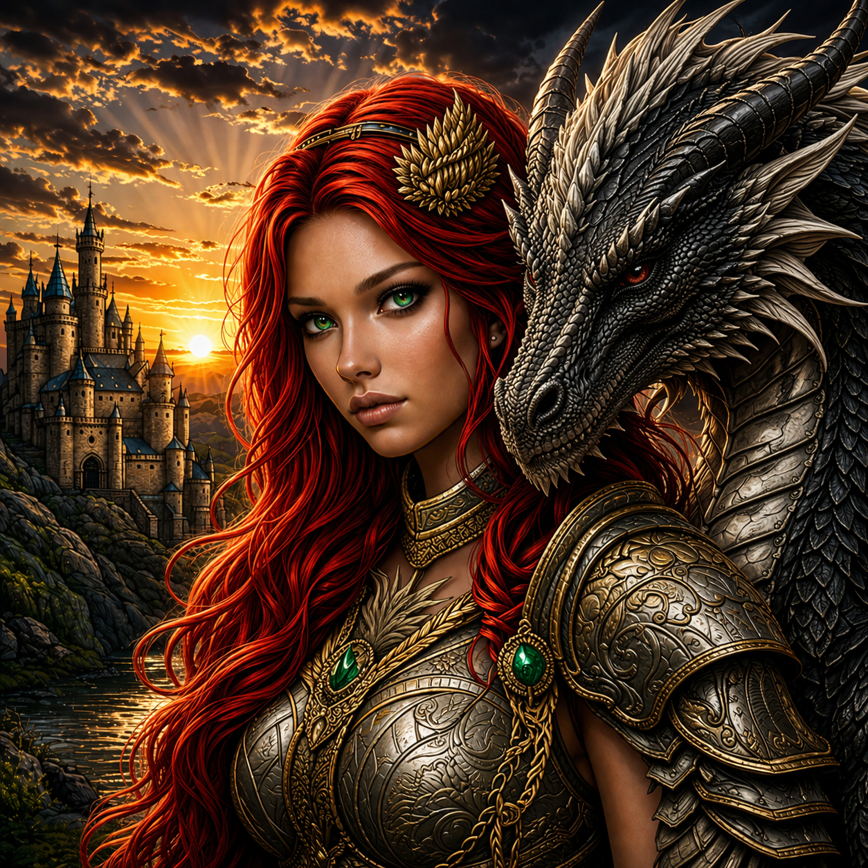 Dragon Guardian Fantasy Art Print